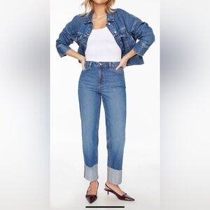 DYNAMITE “Justina” Cuffed Denim